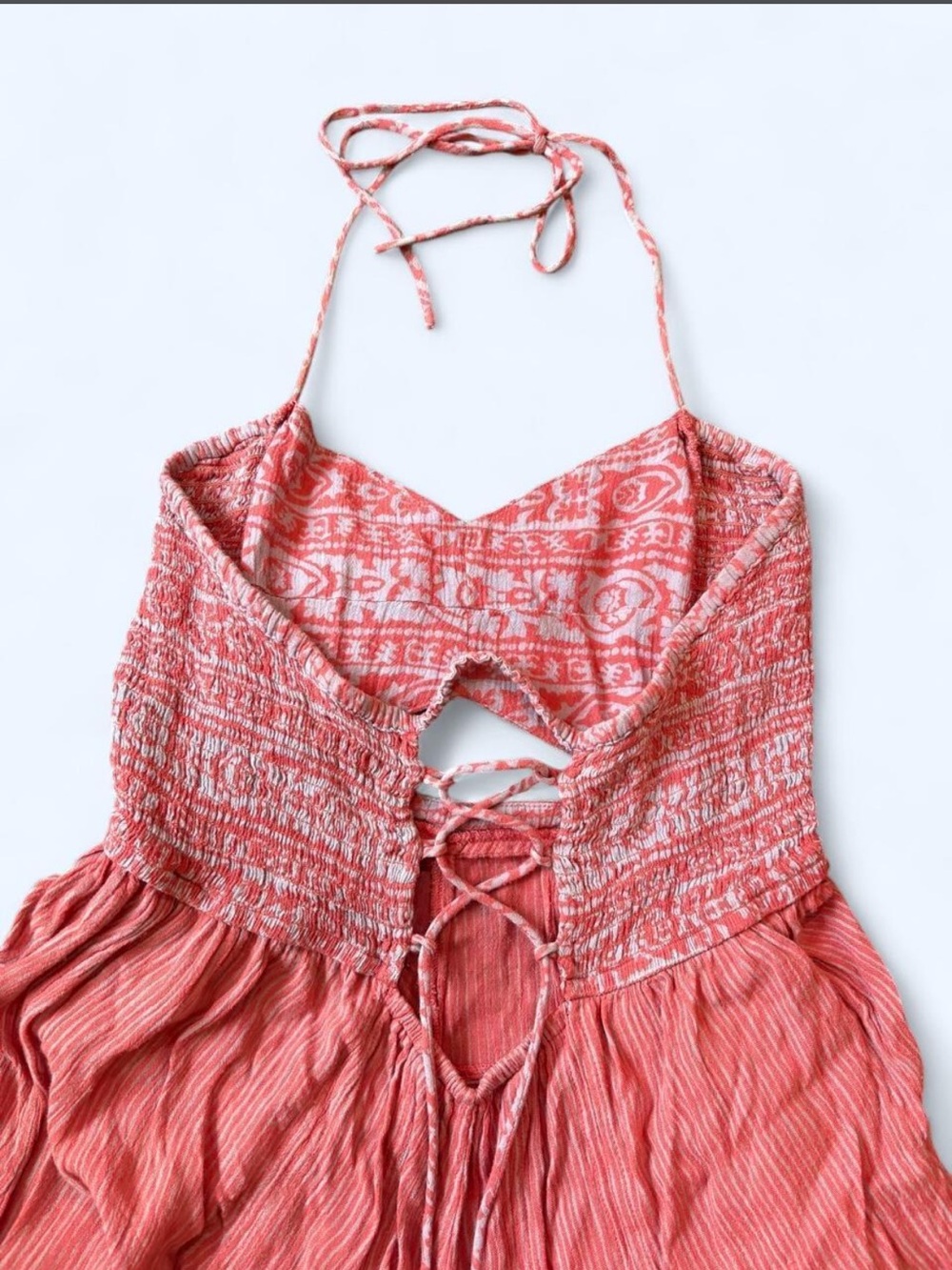 Free People "Crystal Bay" halter jumpsuit size m